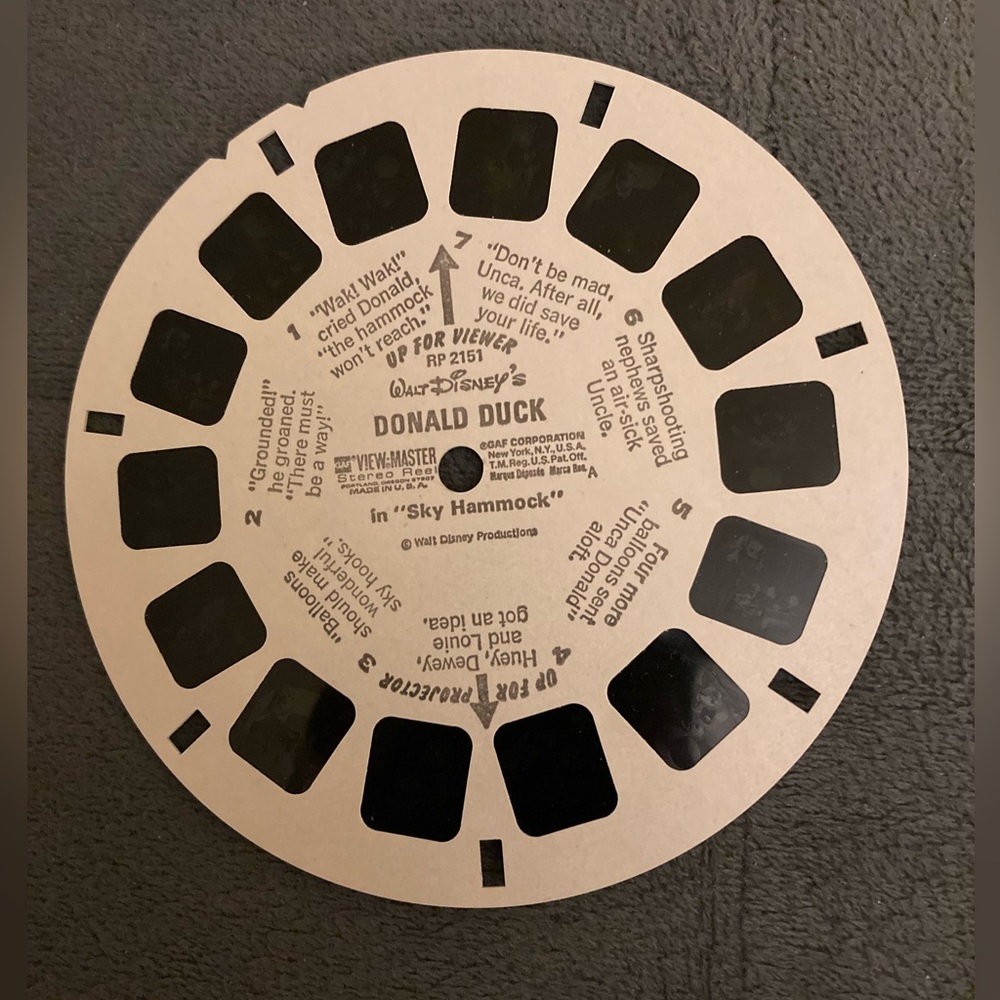 Disney DONALD DUCK reel